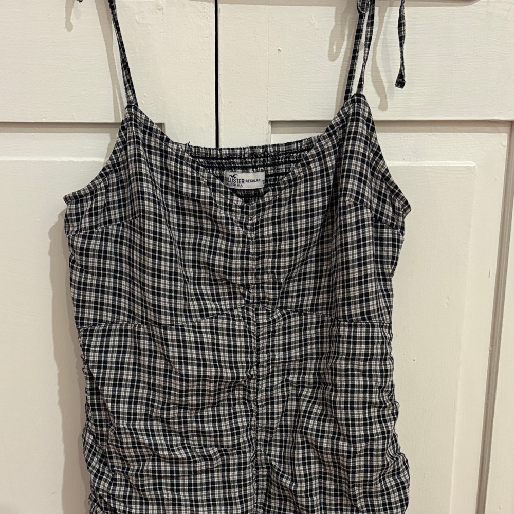 Black and White Plaid Dress Holister Dress - Picture 6 of 12